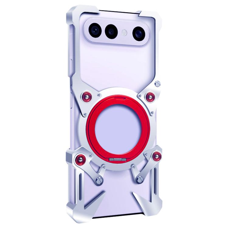 For vivo S50 Pro mini Rotating Bracket Hollow Metal Phone Case with Lanyard