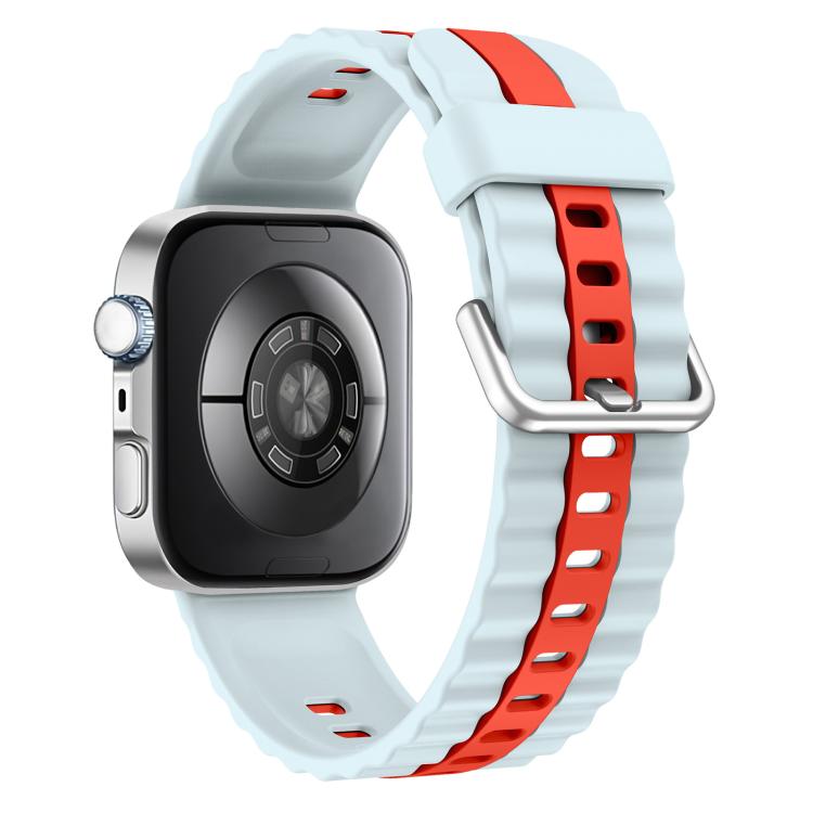 For Huawei Watch Fit 5 / Fit 5 Pro / Fit 4 Pro xDfind Sport Vertical Striped Two Color Silicone Watch Band