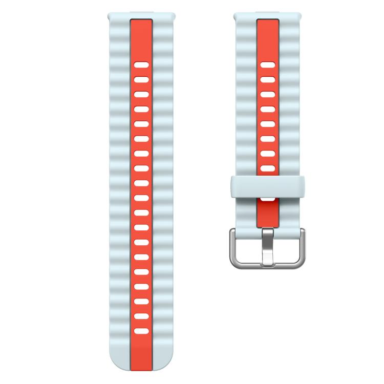 For Huawei Watch Fit 5 / Fit 5 Pro / Fit 4 Pro xDfind Sport Vertical Striped Two Color Silicone Watch Band