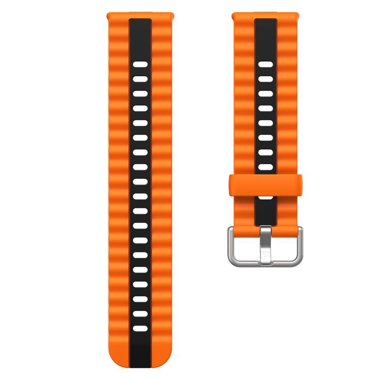 For Huawei Watch Fit 5 / Fit 5 Pro / Fit 4 Pro xDfind Sport Vertical Striped Two Color Silicone Watch Band