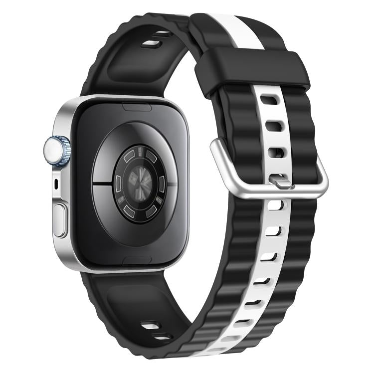 For Huawei Watch Fit 5 / Fit 5 Pro / Fit 4 Pro xDfind Sport Vertical Striped Two Color Silicone Watch Band