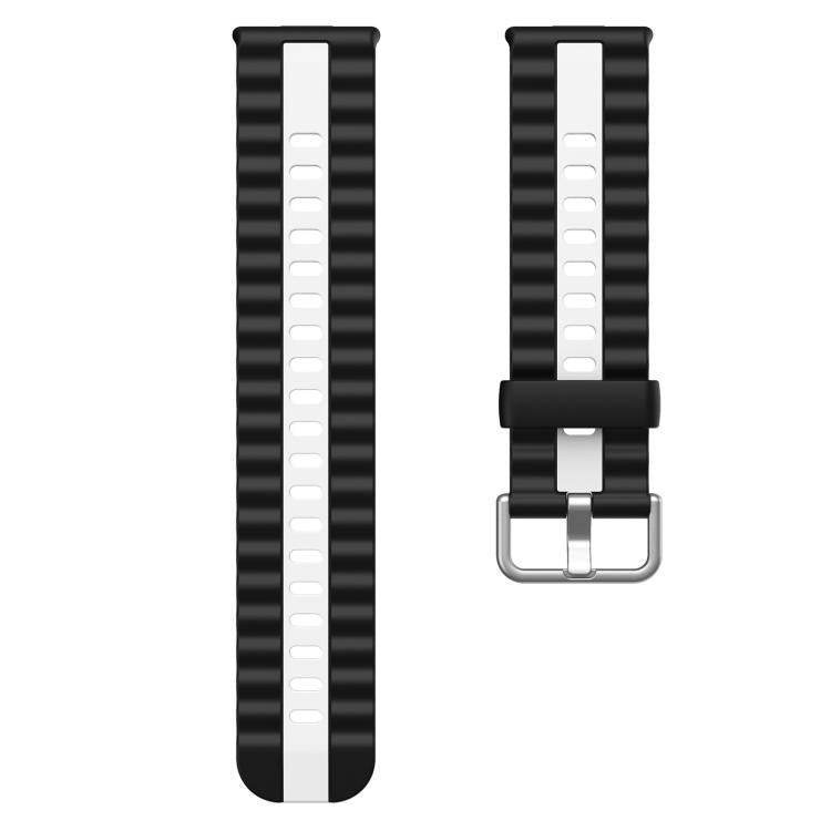 For Huawei Watch Fit 5 / Fit 5 Pro / Fit 4 Pro xDfind Sport Vertical Striped Two Color Silicone Watch Band