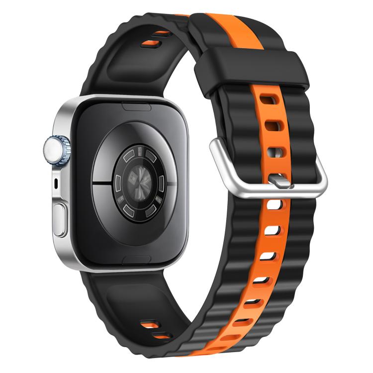 For Huawei Watch Fit 5 / Fit 5 Pro / Fit 4 Pro xDfind Sport Vertical Striped Two Color Silicone Watch Band