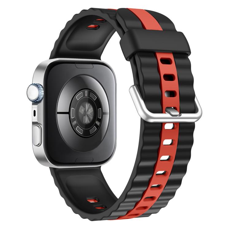 For Huawei Watch Fit 5 / Fit 5 Pro / Fit 4 Pro xDfind Sport Vertical Striped Two Color Silicone Watch Band