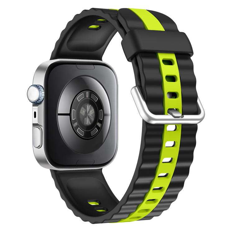 For Huawei Watch Fit 5 / Fit 5 Pro / Fit 4 Pro xDfind Sport Vertical Striped Two Color Silicone Watch Band