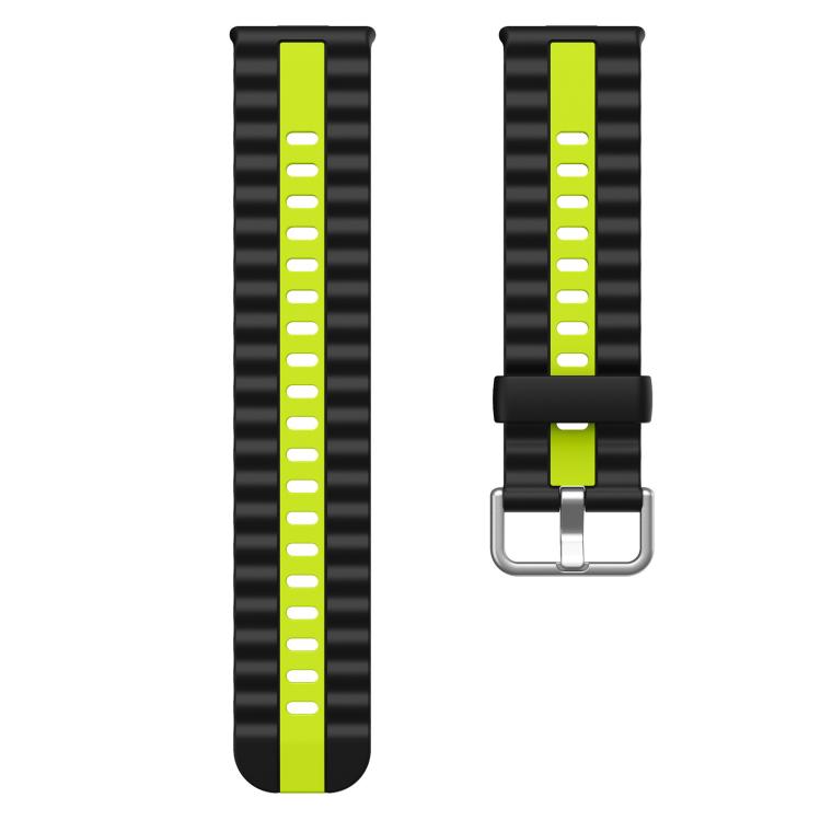 For Huawei Watch Fit 5 / Fit 5 Pro / Fit 4 Pro xDfind Sport Vertical Striped Two Color Silicone Watch Band