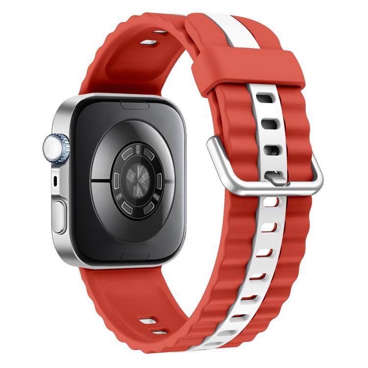 For Huawei Watch Fit 5 / Fit 5 Pro / Fit 4 Pro xDfind Sport Vertical Striped Two Color Silicone Watch Band