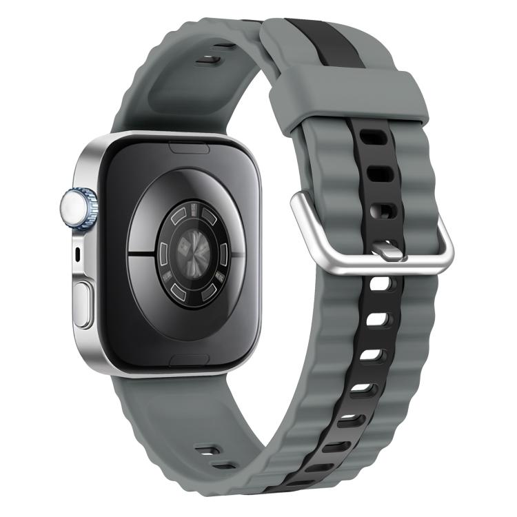 For Huawei Watch Fit 5 / Fit 5 Pro / Fit 4 Pro xDfind Sport Vertical Striped Two Color Silicone Watch Band