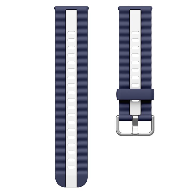 For Huawei Watch Fit 5 / Fit 5 Pro / Fit 4 Pro xDfind Sport Vertical Striped Two Color Silicone Watch Band