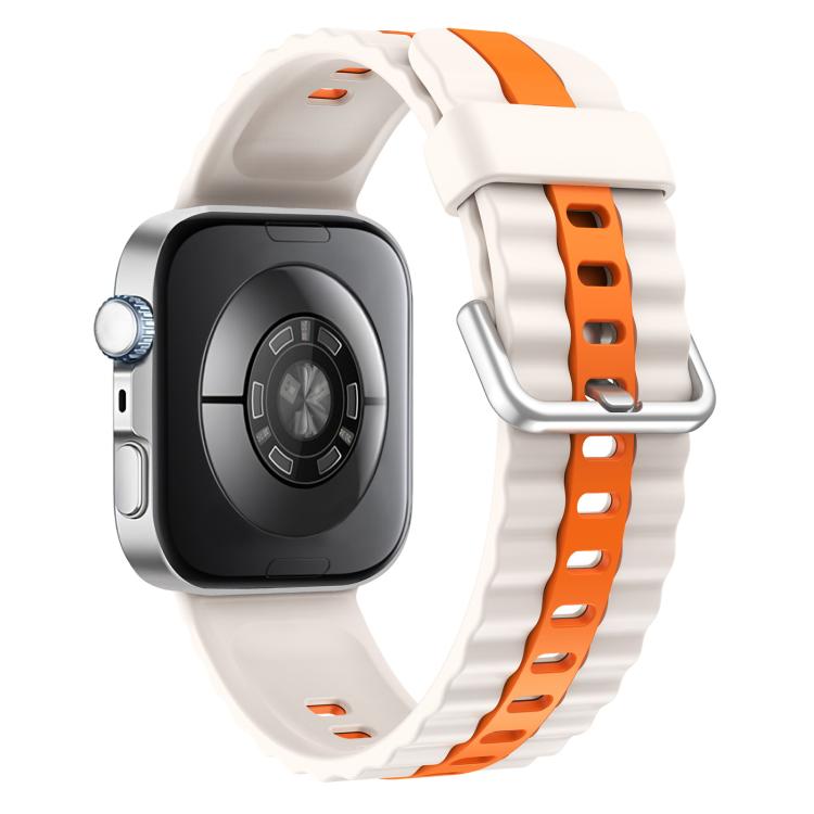 For Huawei Watch Fit 5 / Fit 5 Pro / Fit 4 Pro xDfind Sport Vertical Striped Two Color Silicone Watch Band