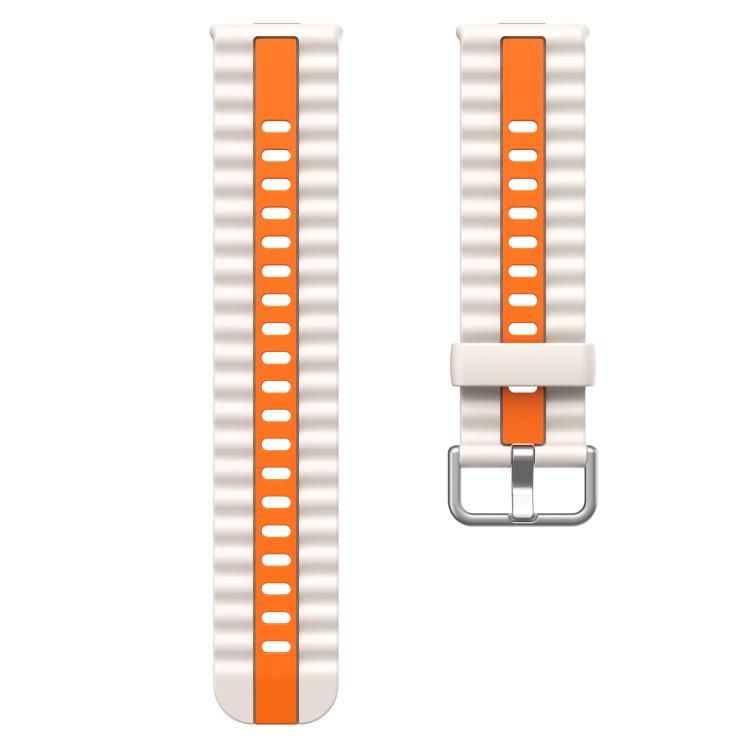 For Huawei Watch Fit 5 / Fit 5 Pro / Fit 4 Pro xDfind Sport Vertical Striped Two Color Silicone Watch Band