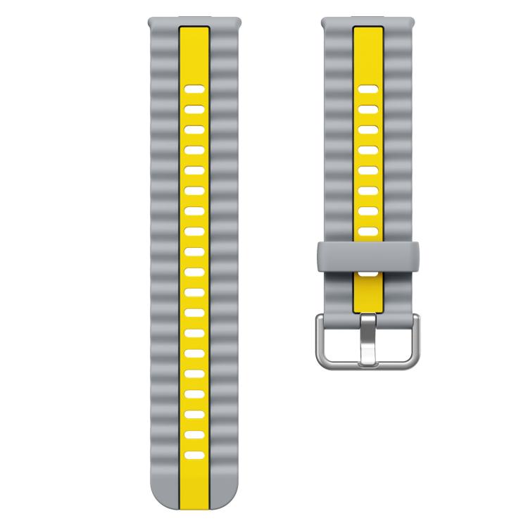 For Huawei Watch Fit 5 / Fit 5 Pro / Fit 4 Pro xDfind Sport Vertical Striped Two Color Silicone Watch Band
