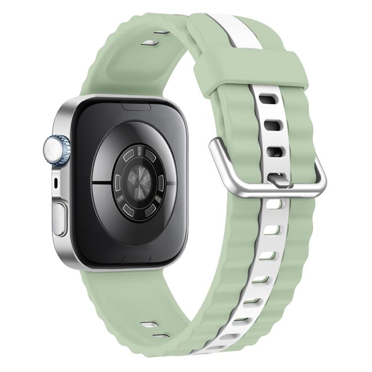 For Huawei Watch Fit 5 / Fit 5 Pro / Fit 4 Pro xDfind Sport Vertical Striped Two Color Silicone Watch Band