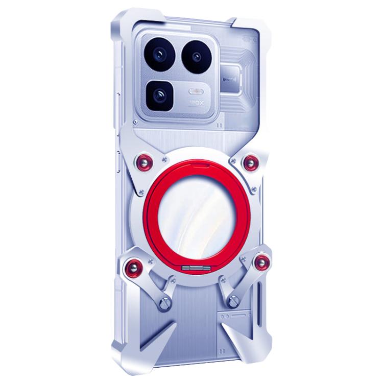 For Realme Neo8 5G Rotating Bracket Hollow Metal Phone Case with Lanyard