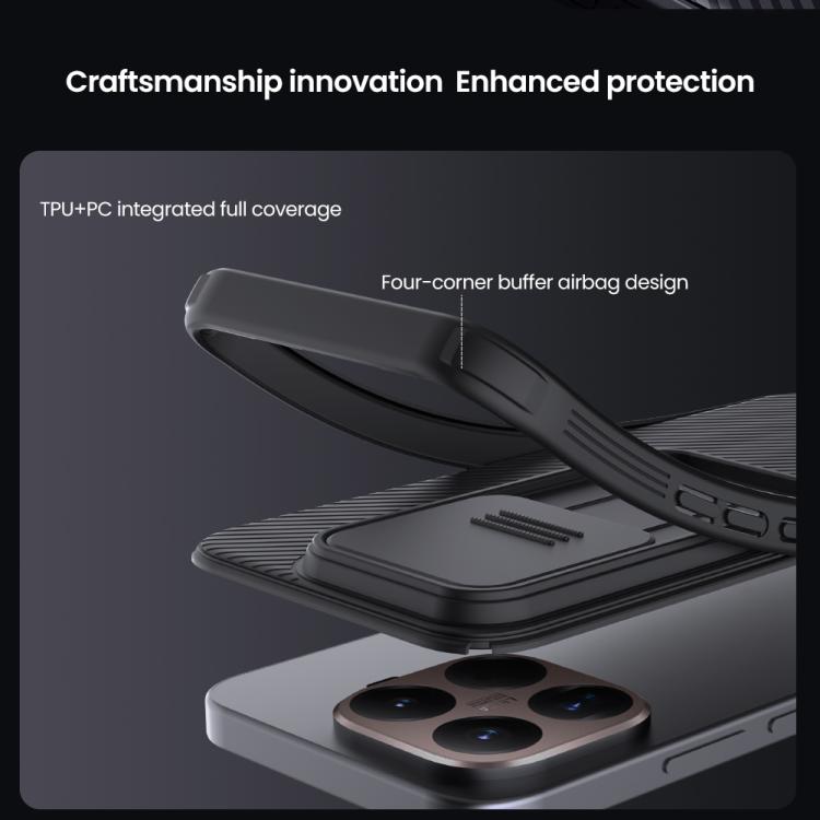 For Xiaomi 15T Pro 5G NILLKIN CamShield Pro PC Phone Case - Black