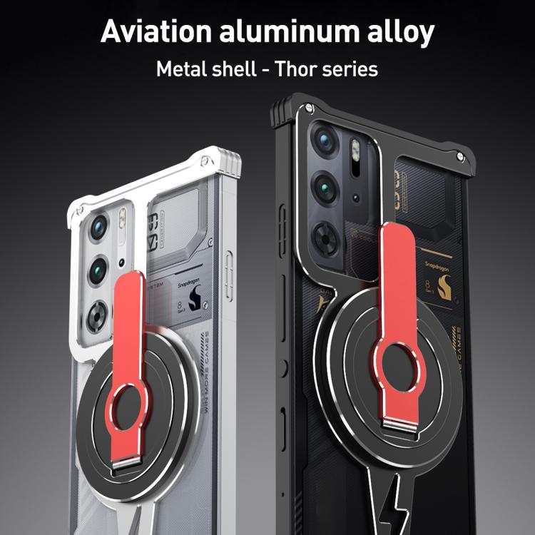 For ZTE nubia RedMagic 10 Pro / 9 Pro Hollow Borderless Magnetic MagSafe Aluminum Alloy Phone Case