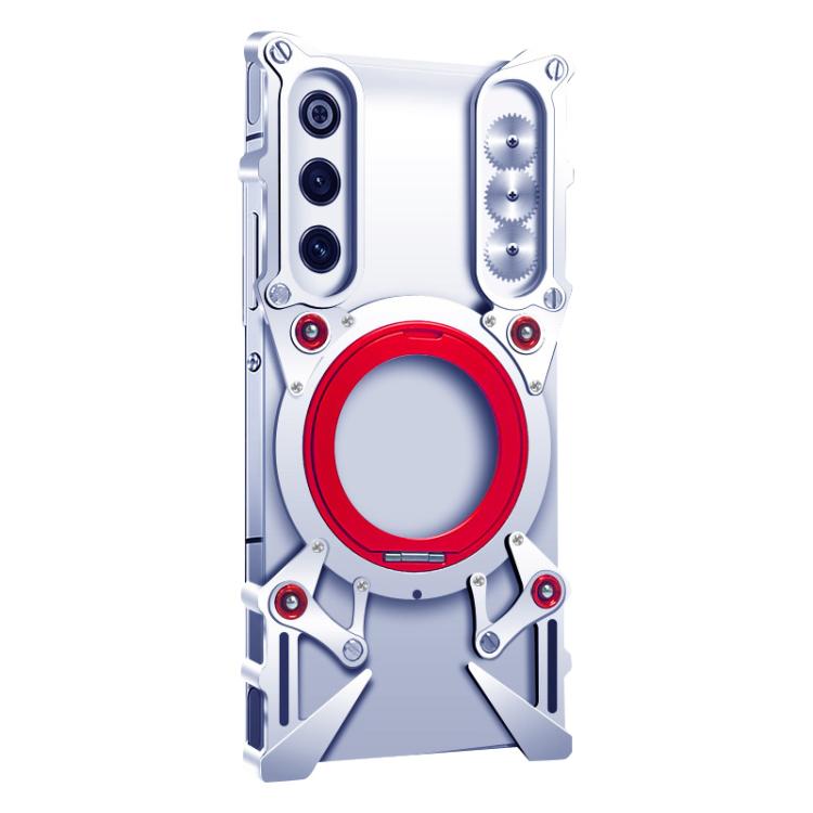 For ZTE nubia RedMagic 10 Air Rotating Bracket Hollow Metal Phone Case with Lanyard