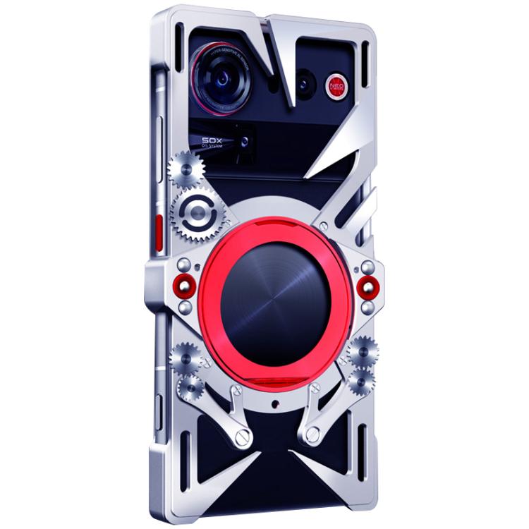 For ZTE nubia Z80 Ultra Rotating Bracket Hollow Metal Phone Case with Lanyard