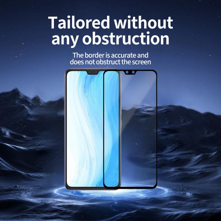 For vivo S7t Do As You Wish Silk Screen Printed HD Tempered Glass Film - Black