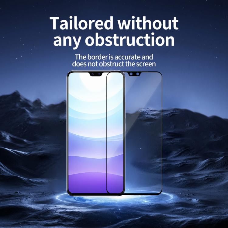 For vivo S9 Do As You Wish Silk Screen Printed HD Tempered Glass Film - Black