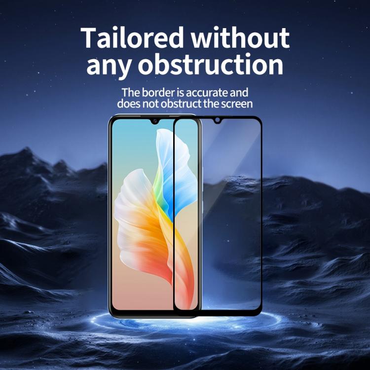 For vivo S10e Do As You Wish Silk Screen Printed HD Tempered Glass Film - Black