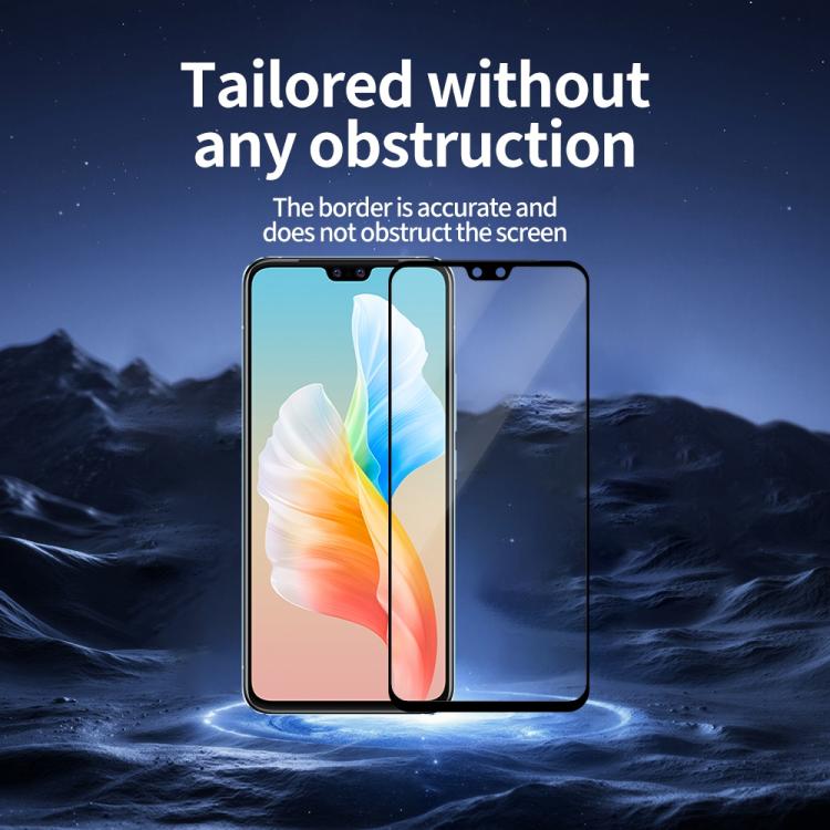 For vivo S10 Pro Do As You Wish Silk Screen Printed HD Tempered Glass Film - Black