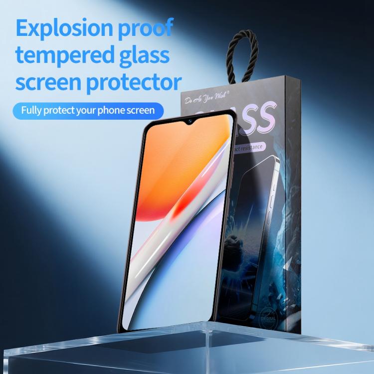 For vivo G2 5pcs / Pack Do As You Wish Silk Screen Printed HD Tempered Glass Film - Black