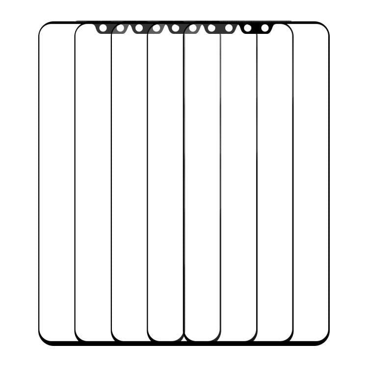 For vivo S9 5pcs / Pack Do As You Wish Silk Screen Printed HD Tempered Glass Film - Black