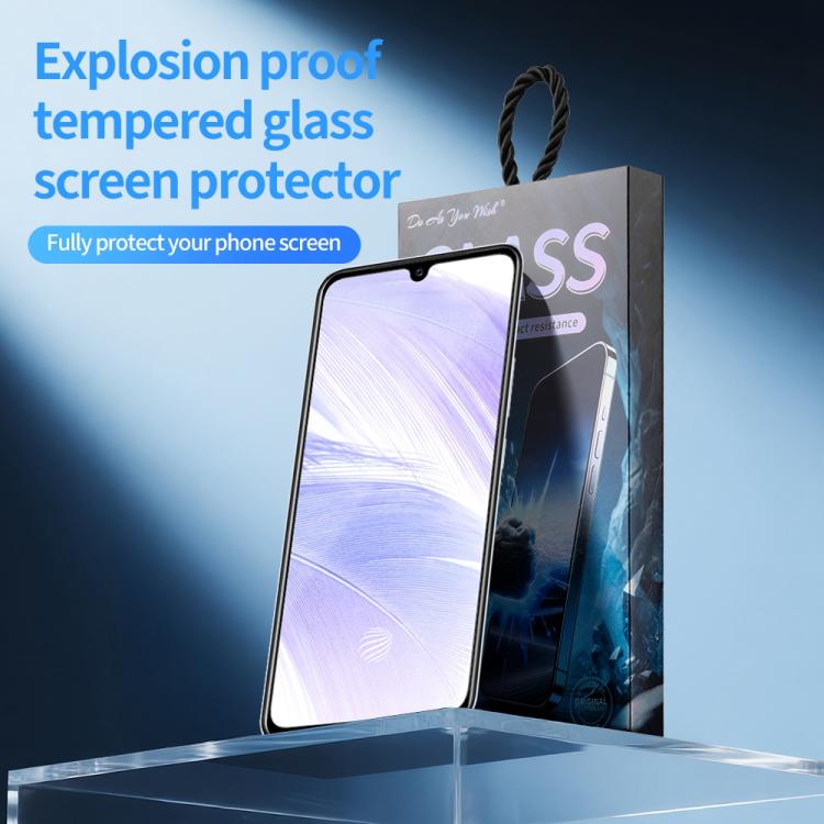 For vivo S9e 5pcs / Pack Do As You Wish Silk Screen Printed HD Tempered Glass Film - Black
