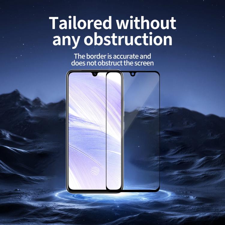 For vivo S9e 5pcs / Pack Do As You Wish Silk Screen Printed HD Tempered Glass Film - Black