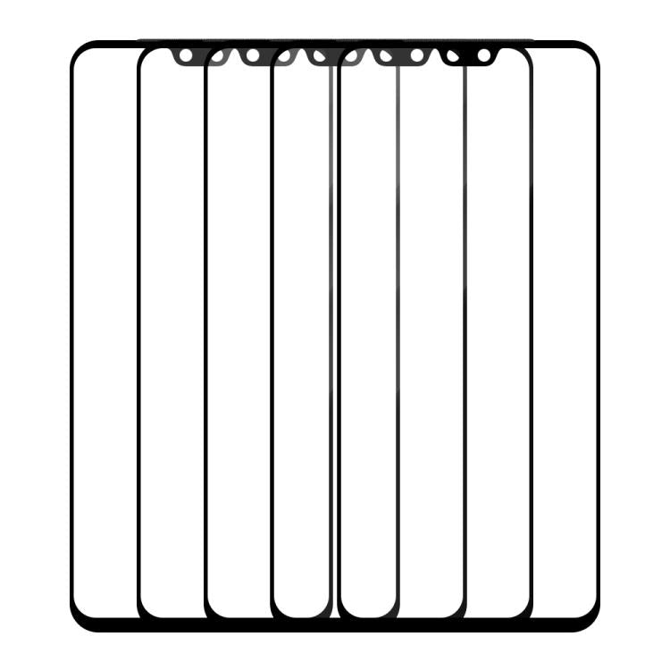 For vivo S10 5pcs / Pack Do As You Wish Silk Screen Printed HD Tempered Glass Film - Black