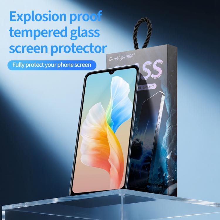 For vivo S10e 5pcs / Pack Do As You Wish Silk Screen Printed HD Tempered Glass Film - Black