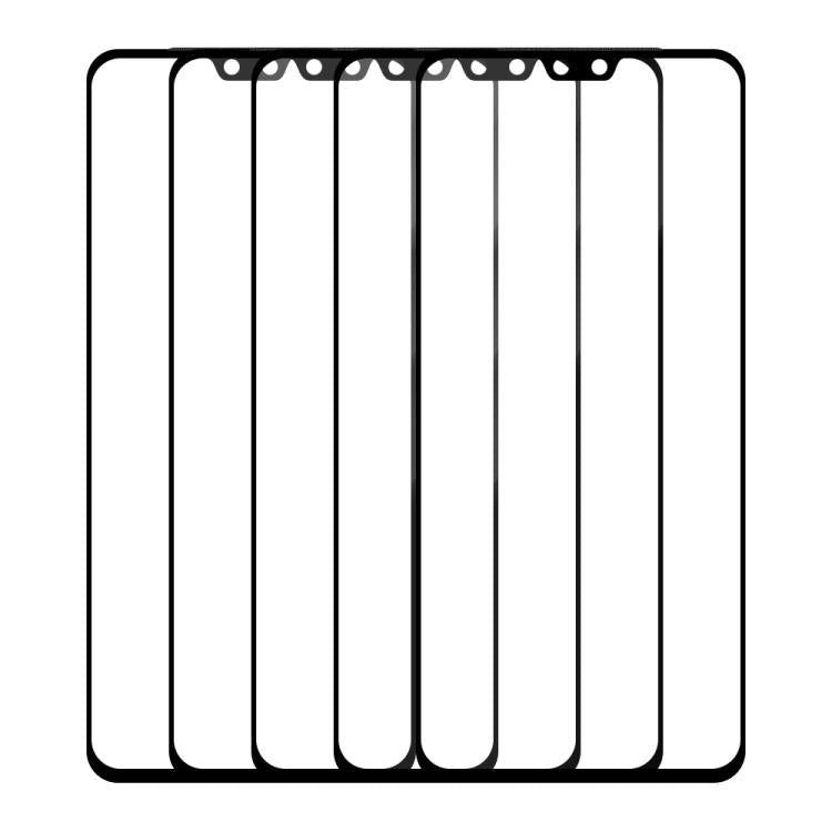 For vivo S12 5pcs / Pack Do As You Wish Silk Screen Printed HD Tempered Glass Film - Black