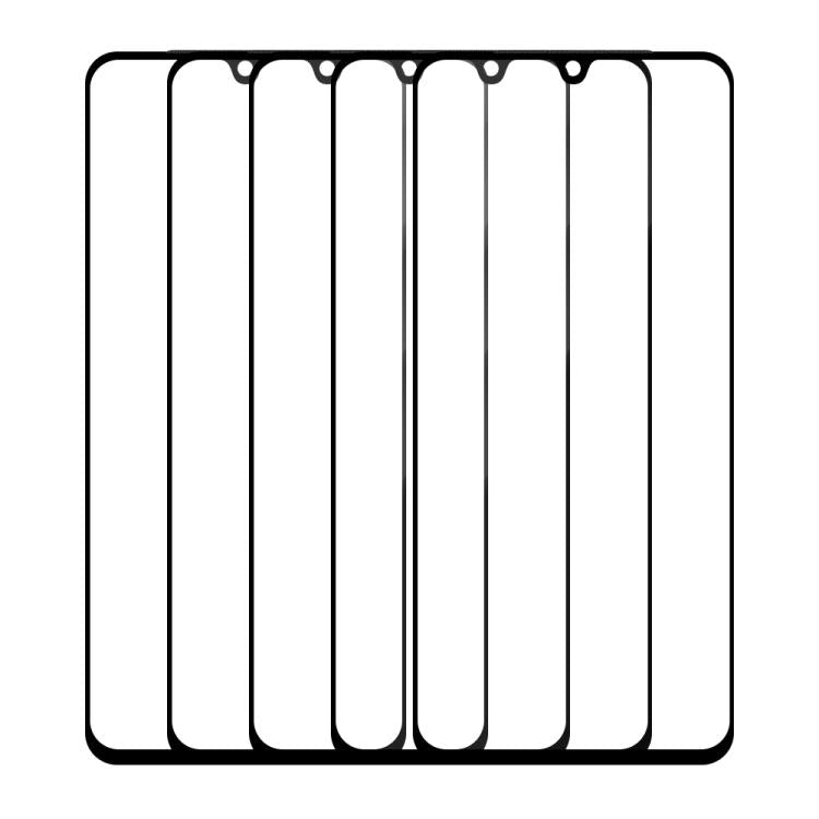 For vivo S15e 5pcs / Pack Do As You Wish Silk Screen Printed HD Tempered Glass Film - Black