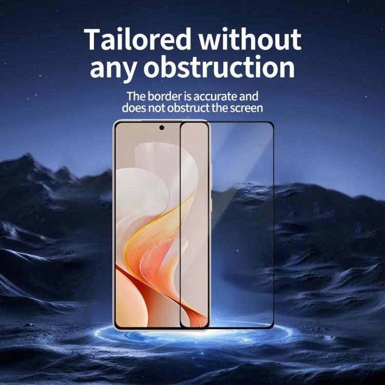 For vivo S19 5pcs / Pack Do As You Wish Silk Screen Printed HD Tempered Glass Film - Black