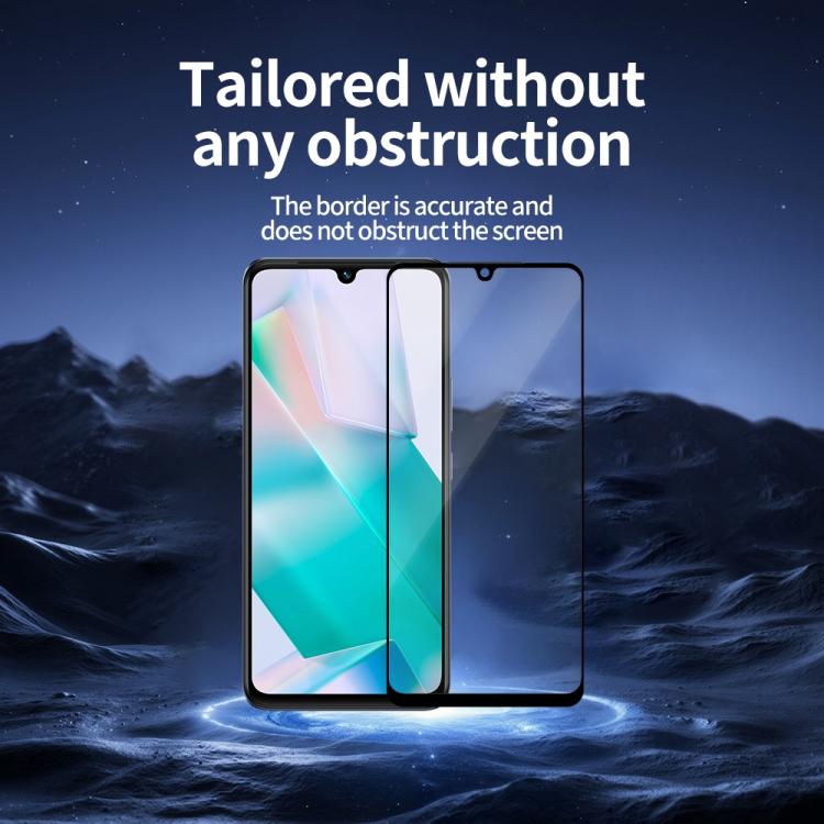 For vivo T1 5pcs / Pack Do As You Wish Silk Screen Printed HD Tempered Glass Film - Black