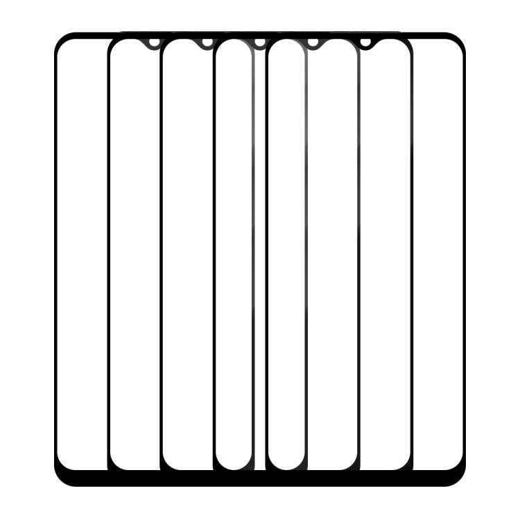 For vivo T1x 4G 5pcs / Pack Do As You Wish Silk Screen Printed HD Tempered Glass Film - Black
