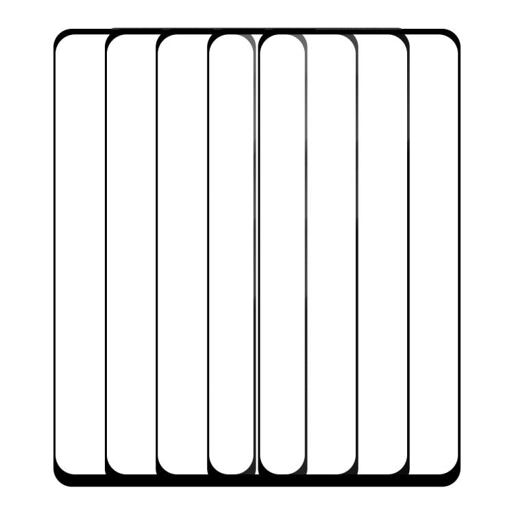 For vivo T3x 5pcs / Pack Do As You Wish Silk Screen Printed HD Tempered Glass Film - Black