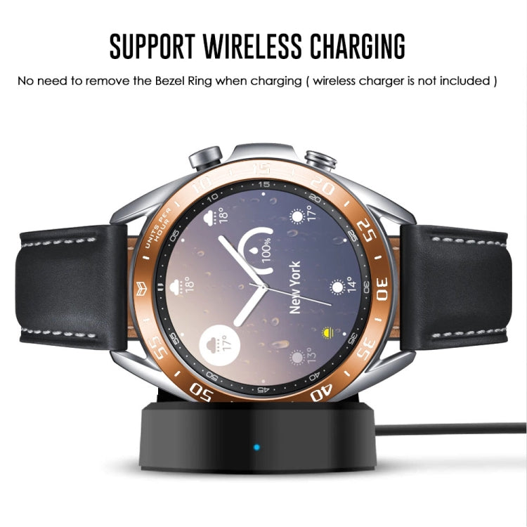 For Samsung Galaxy Watch 3 41mm Smart Watch Steel Bezel Ring, A Version