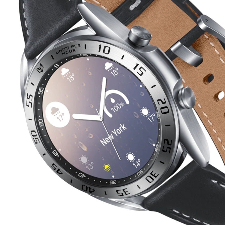 For Samsung Galaxy Watch 3 41mm Smart Watch Steel Bezel Ring, A Version