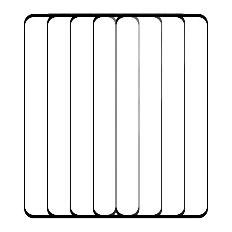 For vivo V21 5G / 4G 5pcs / Pack Do As You Wish Silk Screen Printed HD Tempered Glass Film - Black