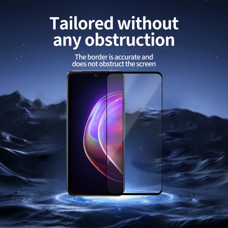 For vivo V21 5G / 4G 5pcs / Pack Do As You Wish Silk Screen Printed HD Tempered Glass Film - Black