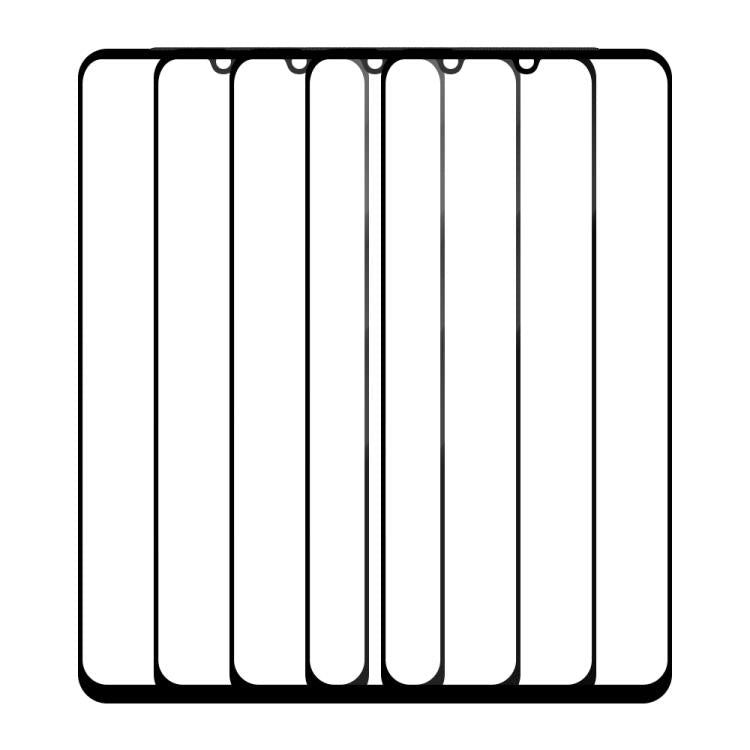 For vivo V23e 5G 5pcs / Pack Do As You Wish Silk Screen Printed HD Tempered Glass Film - Black