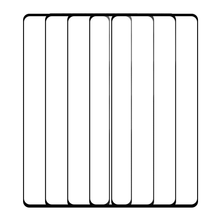 For vivo V27e 5pcs / Pack Do As You Wish Silk Screen Printed HD Tempered Glass Film - Black