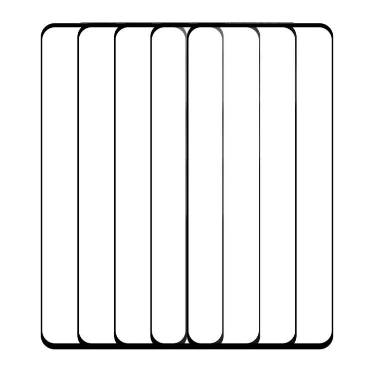 For vivo V29e 5pcs / Pack Do As You Wish Silk Screen Printed HD Tempered Glass Film - Black