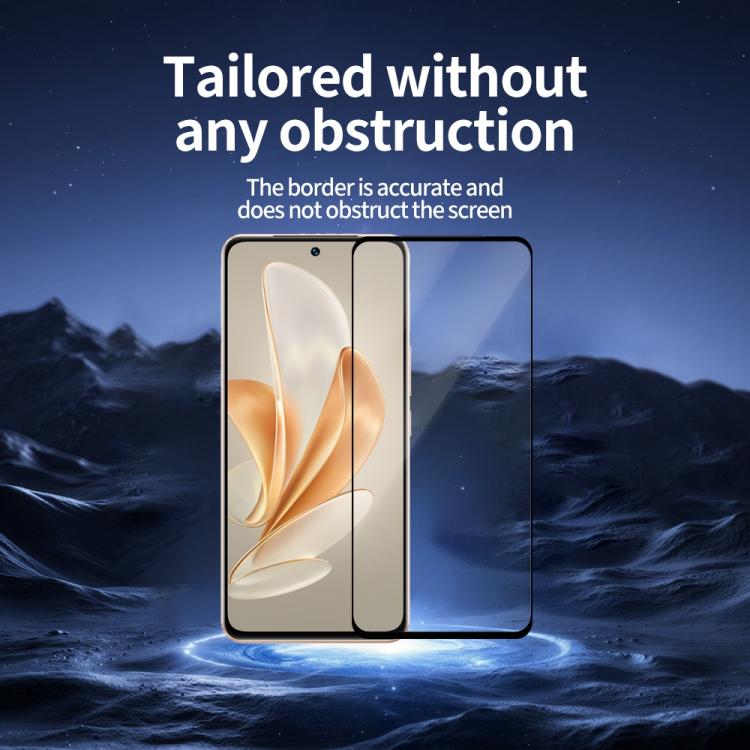 For vivo V30 Lite 5pcs / Pack Do As You Wish Silk Screen Printed HD Tempered Glass Film - Black