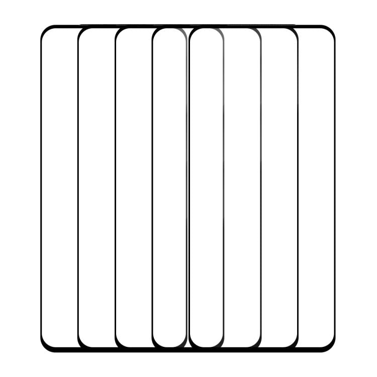 For vivo V40 SE 5pcs / Pack Do As You Wish Silk Screen Printed HD Tempered Glass Film - Black