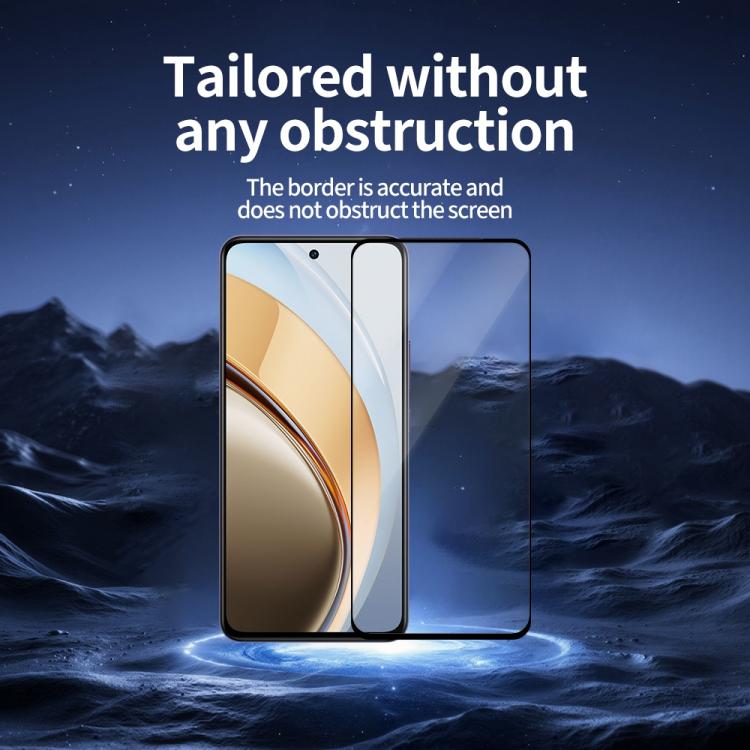 For vivo V40 SE 5pcs / Pack Do As You Wish Silk Screen Printed HD Tempered Glass Film - Black