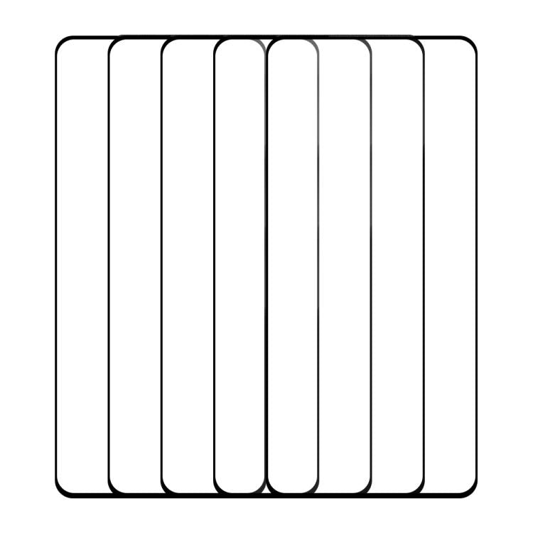 For vivo X60 5G 5pcs / Pack Do As You Wish Silk Screen Printed HD Tempered Glass Film - Black