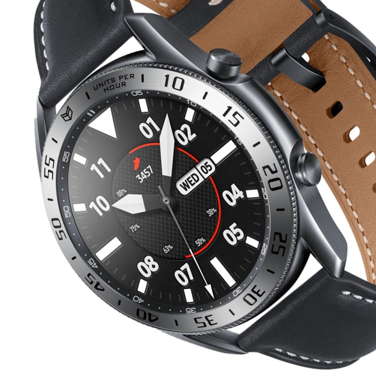 For Samsung Galaxy Watch 3 45mm Smart Watch Steel Bezel Ring, A Version